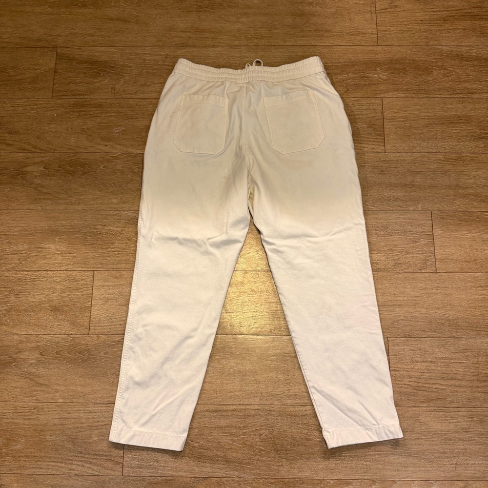 Casual Cream Jogger Pants women M/L - Picture 2 of 2